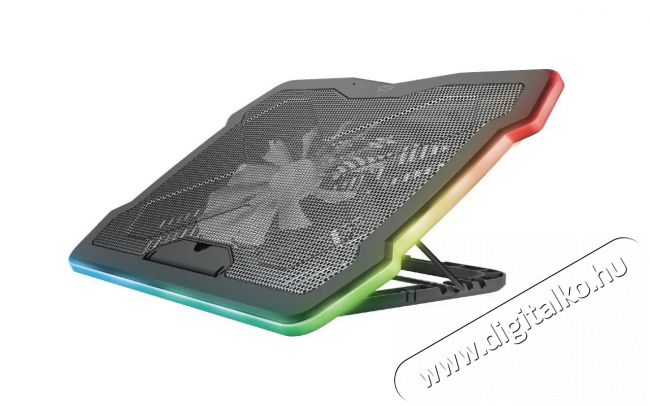 Trust GXT 1126 AURA RGB notebook hűtőpad Iroda és számítástechnika - Notebook kiegészítő - Egyéb notebook kiegészítő - 379950