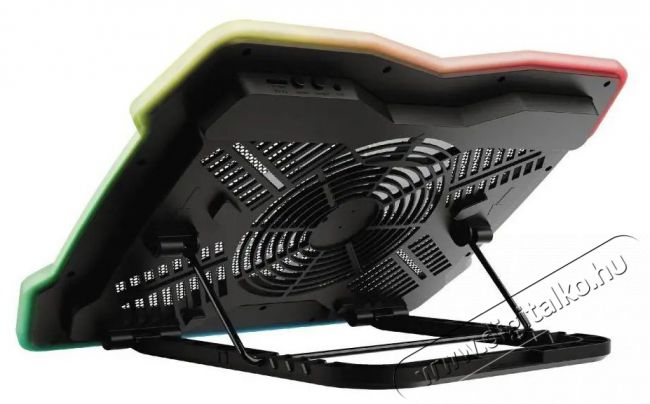 Trust GXT 1126 AURA RGB notebook hűtőpad Iroda és számítástechnika - Notebook kiegészítő - Egyéb notebook kiegészítő - 379950