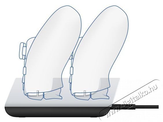 Trust GXT 254 Duo PS5 kontroller töltő állomás - fehér Iroda és számítástechnika - Játék konzol - Kiegészítő - 379956