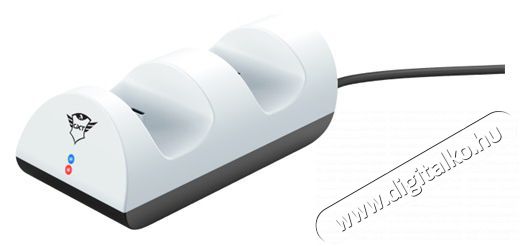 Trust GXT 254 Duo PS5 kontroller töltő állomás - fehér Iroda és számítástechnika - Játék konzol - Kiegészítő - 379956