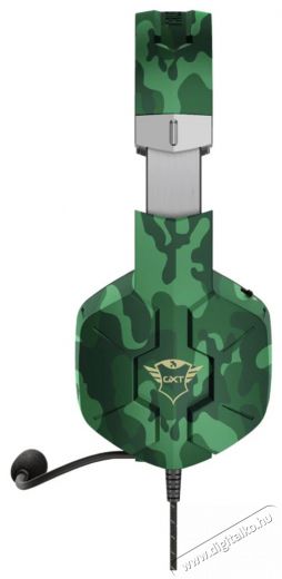 Trust GXT 323C Carus gamer fejhallgató - zöld terepszínű Audio-Video / Hifi / Multimédia - Fül és Fejhallgatók - Fejhallgató mikrofonnal / headset - 379958