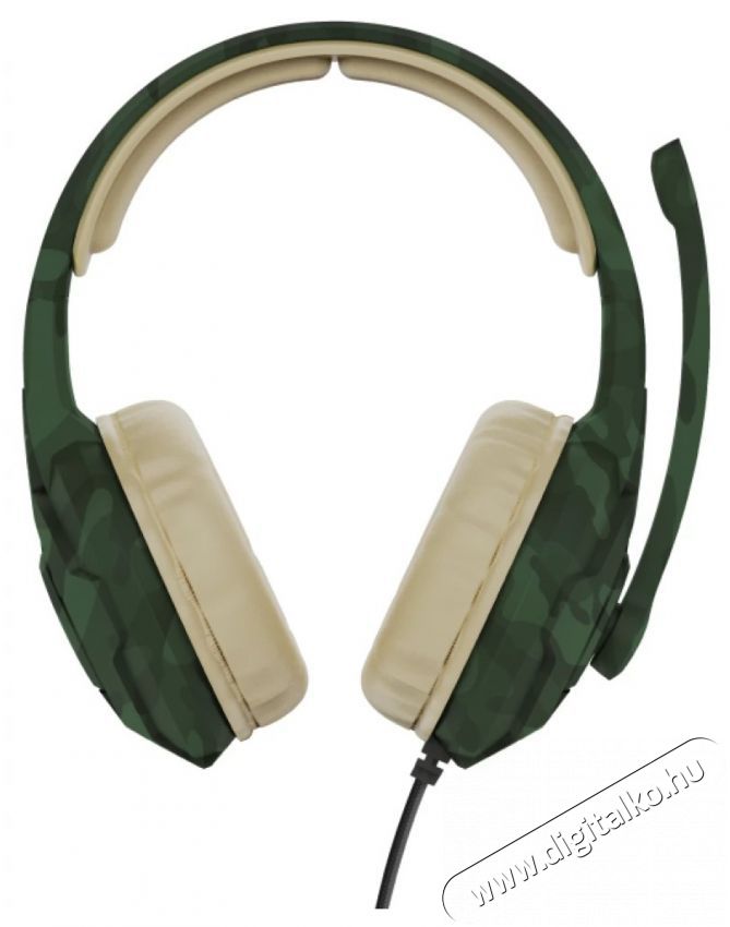 Trust GXT 411C Radius gamer fejhallgató - zöld terepszínű Audio-Video / Hifi / Multimédia - Fül és Fejhallgatók - Fejhallgató mikrofonnal / headset - 379961
