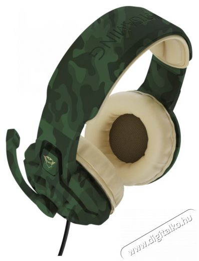 Trust GXT 411C Radius gamer fejhallgató - zöld terepszínű Audio-Video / Hifi / Multimédia - Fül és Fejhallgatók - Fejhallgató mikrofonnal / headset - 379961