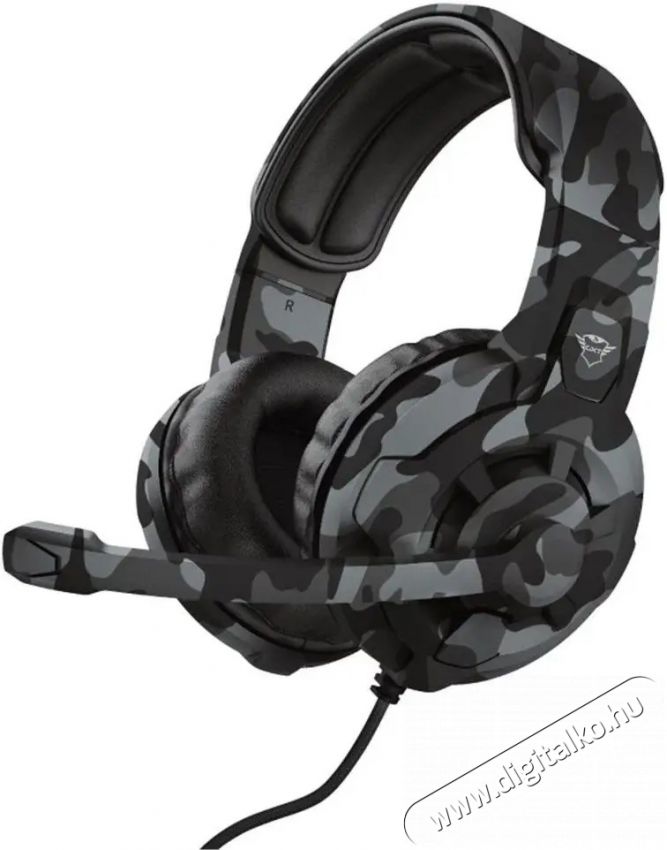 Trust GXT 411K Radius gamer fejhallgató - fekete terepszínű Audio-Video / Hifi / Multimédia - Fül és Fejhallgatók - Fejhallgató mikrofonnal / headset - 379962