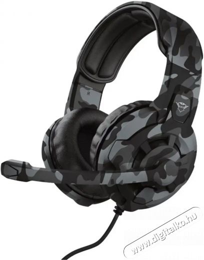 Trust GXT 411K Radius gamer fejhallgató - fekete terepszínű Audio-Video / Hifi / Multimédia - Fül és Fejhallgatók - Fejhallgató mikrofonnal / headset - 379962