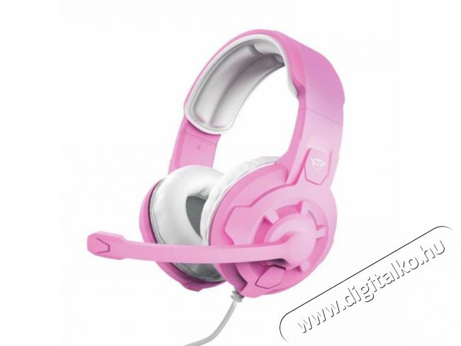Trust GXT 411P Radius gamer fejhallgató - pink Audio-Video / Hifi / Multimédia - Fül és Fejhallgatók - Fejhallgató mikrofonnal / headset - 379963