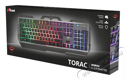 Trust GXT 856 Torac HUN USB gamer billentyűzet - fekete Iroda és számítástechnika - Billentyűzet / billentyűzet szett - Vezetékes - 379973