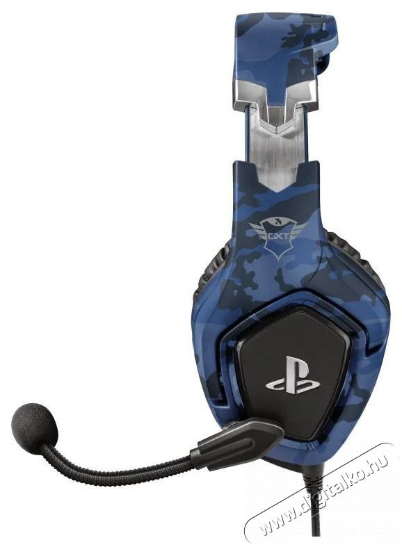 Trust GXT Forze-B PS4 gamer fejhallgató - kék Audio-Video / Hifi / Multimédia - Fül és Fejhallgatók - Fejhallgató mikrofonnal / headset - 379976
