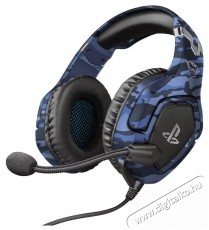 Trust GXT Forze-B PS4 gamer fejhallgató - kék Audio-Video / Hifi / Multimédia - Fül és Fejhallgatók - Fejhallgató mikrofonnal / headset - 379976