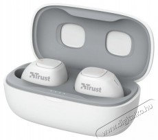Trust Nika Compact True Wireless Bluetooth fülhallgató - fehér Audio-Video / Hifi / Multimédia - Fül és Fejhallgatók - Fülhallgató mikrofonnal / headset - 379981