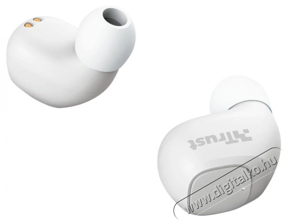 Trust Nika Compact True Wireless Bluetooth fülhallgató - fehér Audio-Video / Hifi / Multimédia - Fül és Fejhallgatók - Fülhallgató mikrofonnal / headset - 379981