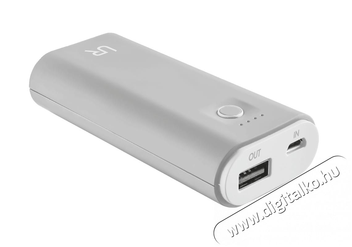 Trust Cinco PowerBank 5200 Portable Charger - grey Mobil / Kommunikáció / Smart - Powerbank / Külső akkumulátor és töltő - 380529