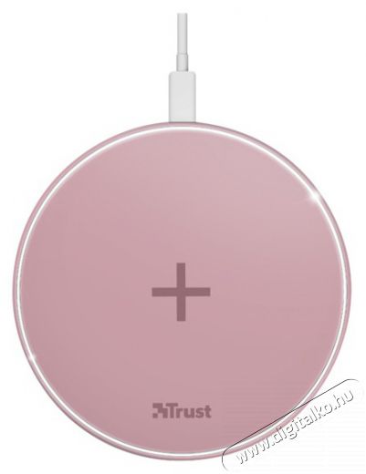 Trust Qylo Fast QI 7.5/10W -wireless rózsaszín töltő Mobil / Kommunikáció / Smart - Mobiltelefon kiegészítő / tok - Hálózati-, autós töltő - 385914