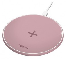 Trust Qylo Fast QI 7.5/10W -wireless rózsaszín töltő Mobil / Kommunikáció / Smart - Mobiltelefon kiegészítő / tok - Hálózati-, autós töltő - 385914