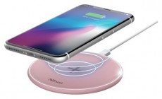 Trust Qylo Fast QI 7.5/10W -wireless rózsaszín töltő Mobil / Kommunikáció / Smart - Mobiltelefon kiegészítő / tok - Hálózati-, autós töltő - 385914