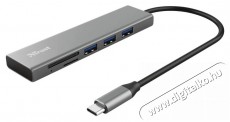 Trust Halyx Fast USB-C Hub & Card Reader (24191)-kártyaolvasó Memória kártya / Pendrive - Kártya olvasó - 401280