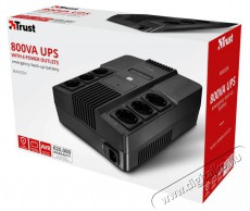 Trust MAXXON POWERSTRIP UPS 800VA (23326)-túlfeszültség védő Háztartás / Otthon / Kültér - Biztonságtechnika - Kiegészítő - 401286