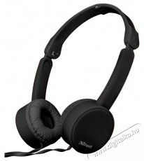 Trust UR Nano Headphones - black (23104)-fejhallgató Audio-Video / Hifi / Multimédia - Fül és Fejhallgatók - Fejhallgató - 401324