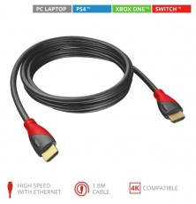 Trust HDMI-kábel konzolokhoz 21082, GXT 730 HDMI Cable for PS4 & Xbox One Tv kiegészítők - Kábel / csatlakozó - Hdmi kábel - 485417