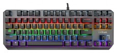 Trust GXT834 Callaz TKL US fekete mechanikus gamer billentyűzet Mobil / Kommunikáció / Smart - Tablet / E-book kiegészítő, tok - Billentyűzet - 507052