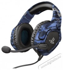 Trust GXT 488 Forze PS4 and PS5 Blue Audio-Video / Hifi / Multimédia - Fül és Fejhallgatók - Fejhallgató mikrofonnal / headset - 510319