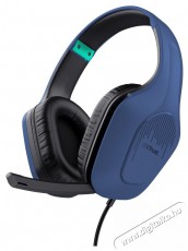 Trust GXT415B ZIROX HEADSET kék Audio-Video / Hifi / Multimédia - Fül és Fejhallgatók - Fejhallgató mikrofonnal / headset - 510312