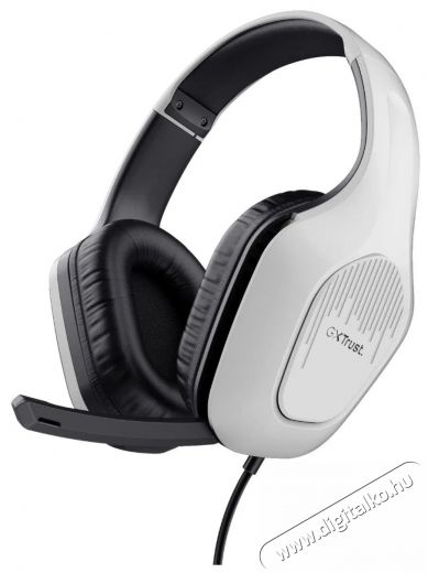Trust GXT415W ZIROX HEADSET feh&eacute;r Audio-Video / Hifi / Multim&eacute;dia - F&uuml;l &eacute;s Fejhallgat&oacute;k - Fejhallgat&oacute; mikrofonnal / headset - 510309