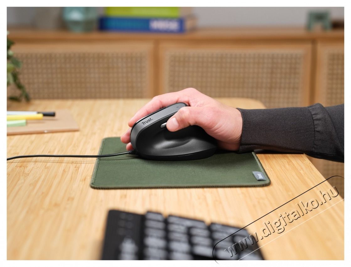 Trust Bayo II Ergonomic vezet&eacute;kes fekete eg&eacute;r Iroda &eacute;s sz&aacute;m&iacute;t&aacute;stechnika - Eg&eacute;r - Vezet&eacute;k n&eacute;lk&uuml;li eg&eacute;r - 513371