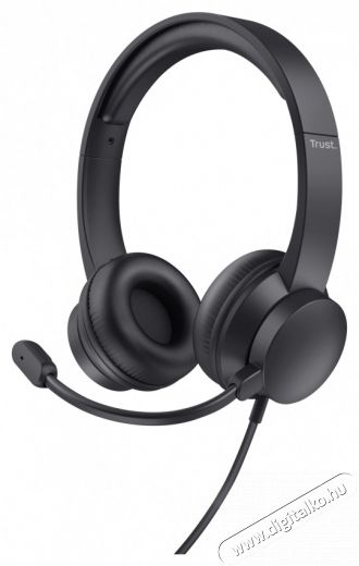 Trust Ayda PC vezetékes fekete headset Audio-Video / Hifi / Multimédia - Fül és Fejhallgatók - Fejhallgató mikrofonnal / headset - 514853