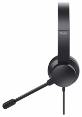 Trust Ayda PC vezetékes fekete headset Audio-Video / Hifi / Multimédia - Fül és Fejhallgatók - Fejhallgató mikrofonnal / headset - 514853