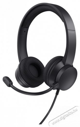 Trust Ayda USB-ENC PC vezetékes fekete headset Audio-Video / Hifi / Multimédia - Fül és Fejhallgatók - Fejhallgató mikrofonnal / headset - 514854