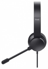 Trust Ayda USB-ENC PC vezetékes fekete headset Audio-Video / Hifi / Multimédia - Fül és Fejhallgatók - Fejhallgató mikrofonnal / headset - 514854