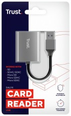 Trust Dalyx Fast USB3.2 microSD/SD kártyaolvasó Memória kártya / Pendrive - Kártya olvasó - 514850
