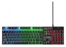 Trust GXT 835 Azor HUN vezetékes fekete gamer billentyűzet Iroda és számítástechnika - Billentyűzet / billentyűzet szett - Vezetékes - 514487