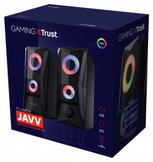 Trust GXT606B Javv RGB 2.0 hangszóró pár Audio-Video / Hifi / Multimédia - Hangfal - Hangfalszett - Kültéri hangsugárzó - 514847