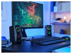 Trust GXT606B Javv RGB 2.0 hangszóró pár Audio-Video / Hifi / Multimédia - Hangfal - Hangfalszett - Kültéri hangsugárzó - 514847