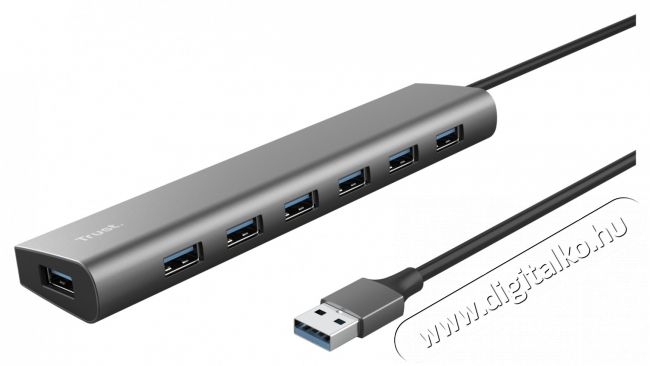 Trust Halyx 7 portos USB HUB Iroda és számítástechnika - Notebook kiegészítő - USB hub / elosztó - 514851