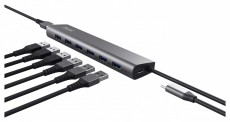 Trust Halyx 7 portos USB HUB Iroda és számítástechnika - Notebook kiegészítő - USB hub / elosztó - 514851