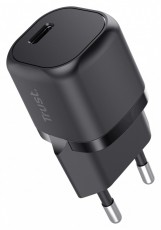 Trust Maxo 20W USB-C fekete töltő adapter Mobil / Kommunikáció / Smart - Mobiltelefon kiegészítő / tok - Hálózati-, autós töltő - 514857