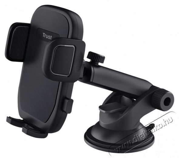 Trust Runo szélvédőre helyezhető fekete autós telefon tartó Mobil / Kommunikáció / Smart - Mobiltelefon kiegészítő / tok - Tartó / rögzítő / állvány - 514856