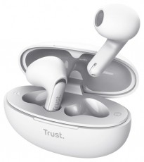 Trust Yavi ENC True Wireless Bluetooth fehér fülhallgató Audio-Video / Hifi / Multimédia - Fül és Fejhallgatók - Fülhallgató - 514872