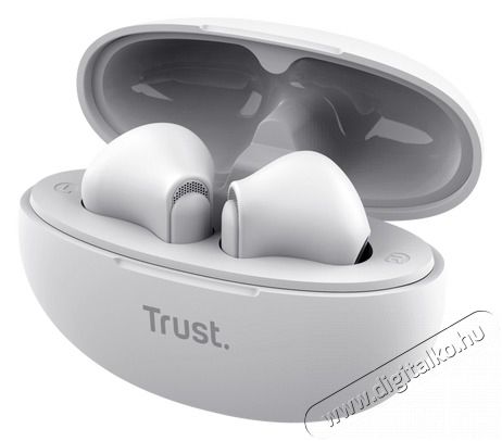 Trust Yavi ENC True Wireless Bluetooth feh&eacute;r f&uuml;lhallgat&oacute; Audio-Video / Hifi / Multim&eacute;dia - F&uuml;l &eacute;s Fejhallgat&oacute;k - F&uuml;lhallgat&oacute; - 514872