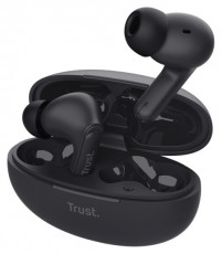 Trust Yavi ENC True Wireless Bluetooth fekete fülhallgató Audio-Video / Hifi / Multimédia - Fül és Fejhallgatók - Fülhallgató - 514870