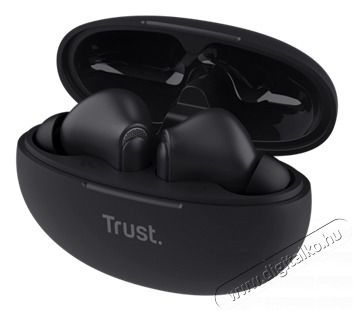 Trust Yavi ENC True Wireless Bluetooth fekete f&uuml;lhallgat&oacute; Audio-Video / Hifi / Multim&eacute;dia - F&uuml;l &eacute;s Fejhallgat&oacute;k - F&uuml;lhallgat&oacute; - 514870