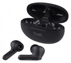 Trust Yavi ENC True Wireless Bluetooth fekete f&uuml;lhallgat&oacute; Audio-Video / Hifi / Multim&eacute;dia - F&uuml;l &eacute;s Fejhallgat&oacute;k - F&uuml;lhallgat&oacute; - 514870