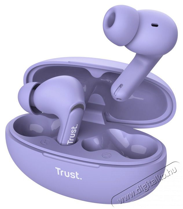 Trust Yavi ENC True Wireless Bluetooth lila f&uuml;lhallgat&oacute; Audio-Video / Hifi / Multim&eacute;dia - F&uuml;l &eacute;s Fejhallgat&oacute;k - F&uuml;lhallgat&oacute; - 514871