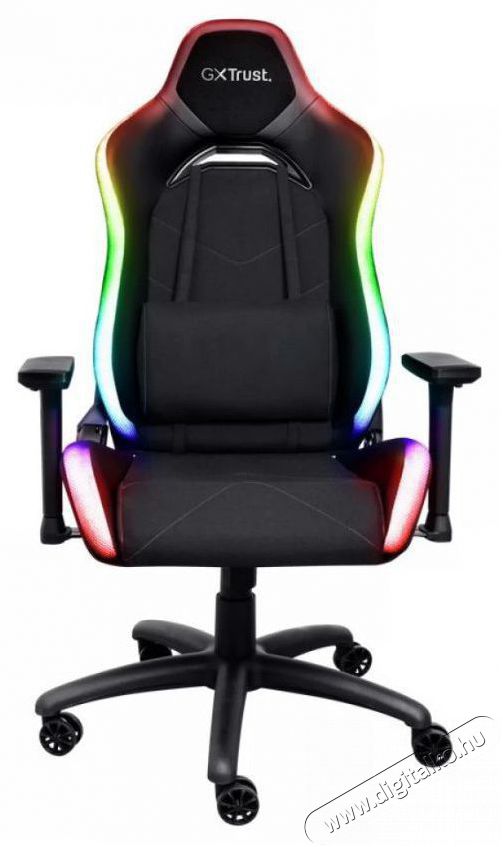 Trust GXT 719 Ruya RGB Gaming Chair Black Iroda &eacute;s sz&aacute;m&iacute;t&aacute;stechnika - Egy&eacute;b sz&aacute;m&iacute;t&aacute;stechnikai term&eacute;k - 518465