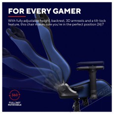 Trust GXT714B RUYA ECO Gaming Chair, kék Iroda és számítástechnika - Egyéb számítástechnikai termék - 518466