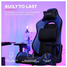 Trust GXT714B RUYA ECO Gaming Chair, kék Iroda és számítástechnika - Egyéb számítástechnikai termék - 518466