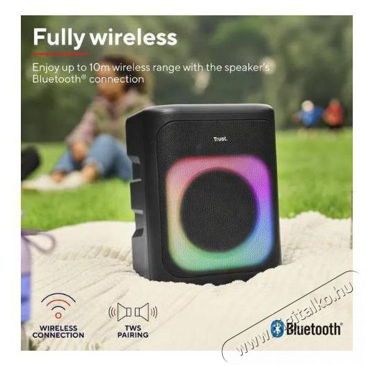 Trust Azura wireless party speaker Audio-Video / Hifi / Multim&eacute;dia - Hangfal - Hangfalszett - &Aacute;ll&oacute; / front hangfal - 520228